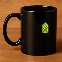 Command Sergeant Major Military Badge 11oz C Handle Ceramic Mug