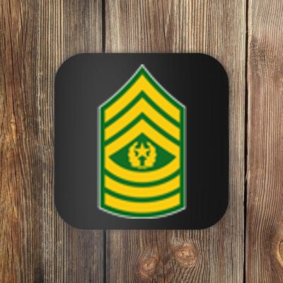 Command Sergeant Major Military Badge Coaster