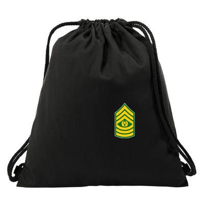 Command Sergeant Major Military Badge Drawstring Bag