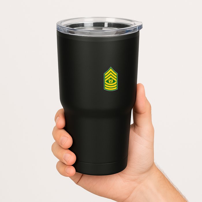 Command Sergeant Major Military Badge Tumbler