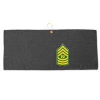 Command Sergeant Major Military Badge Large Microfiber Waffle Golf Towel