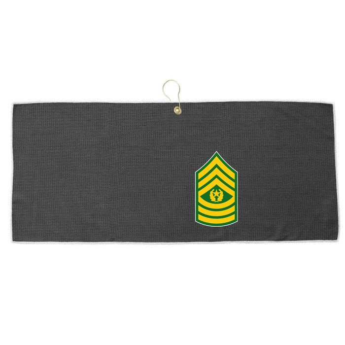 Command Sergeant Major Military Badge Large Microfiber Waffle Golf Towel