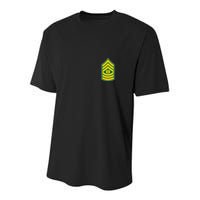 Command Sergeant Major Military Badge Youth Performance Sprint T-Shirt