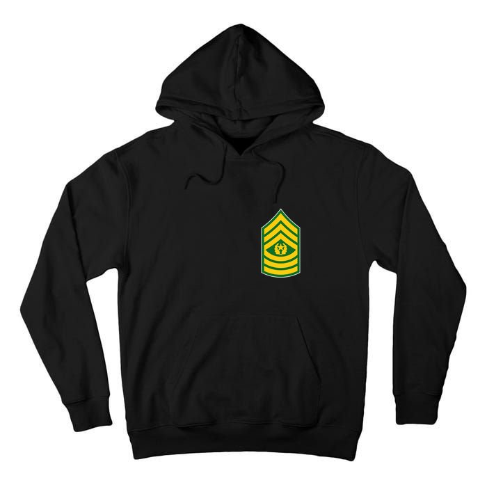 Command Sergeant Major Military Badge Tall Hoodie