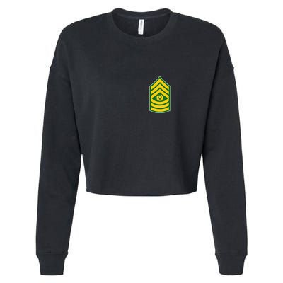 Command Sergeant Major Military Badge Cropped Pullover Crew