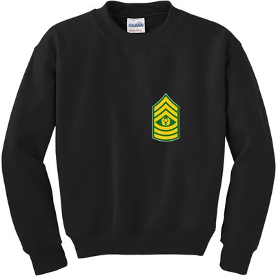 Command Sergeant Major Military Badge Kids Sweatshirt