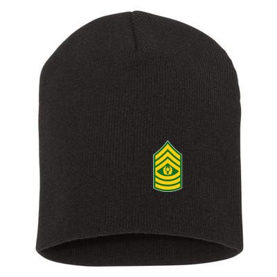 Command Sergeant Major Military Badge Short Acrylic Beanie