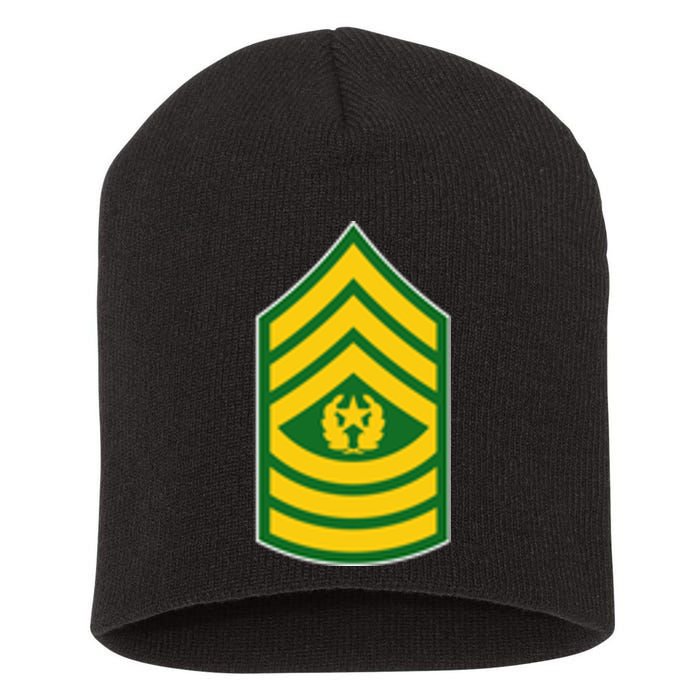 Command Sergeant Major Military Badge Short Acrylic Beanie