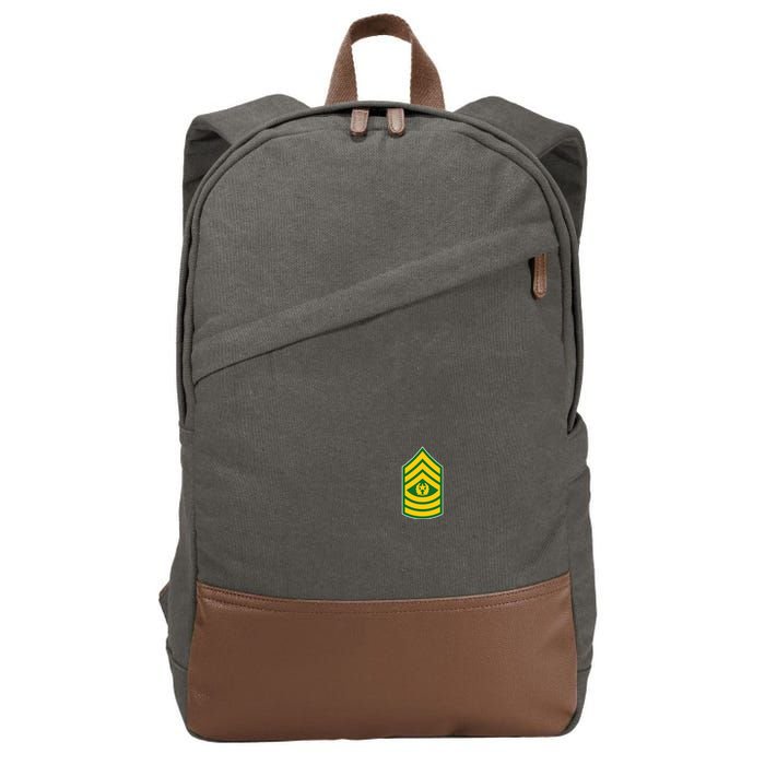 Command Sergeant Major Military Badge Cotton Canvas Backpack