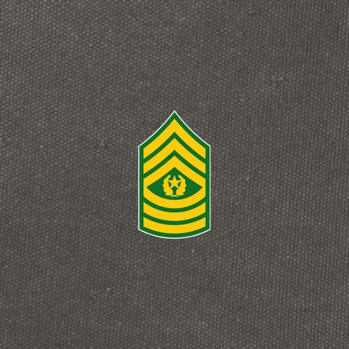Command Sergeant Major Military Badge Cotton Canvas Backpack