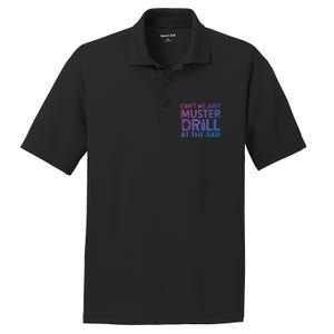 Cruise Ship Muster Drill Funny Drunk Cruise Great Gift PosiCharge RacerMesh Polo