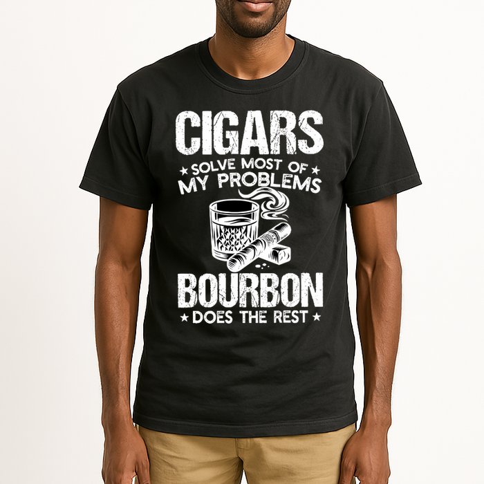 Cigars Solve Most Of My Problems Bourbon Does The Rest Sweatshirt Tall T-Shirt