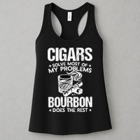 Cigars Solve Most Of My Problems Bourbon Does The Rest Sweatshirt Womens Tank Top
