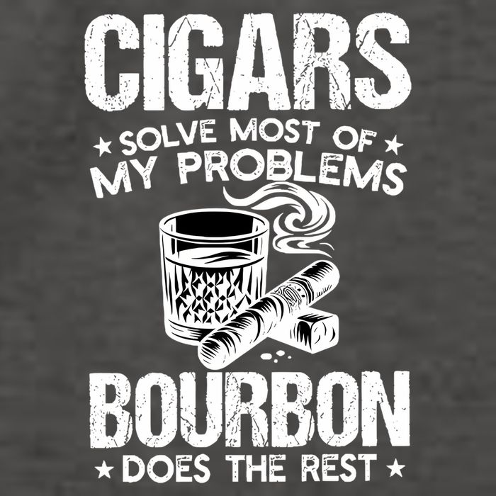 Cigars Solve Most Of My Problems Bourbon Does The Rest Sweatshirt Vector Backpack