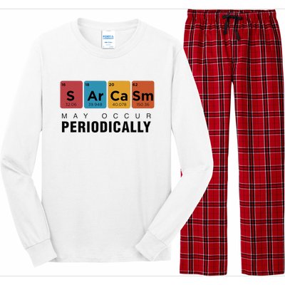 Chemistry Sarcasm May Occur Periodically Periodic Table Long Sleeve Pajama Set