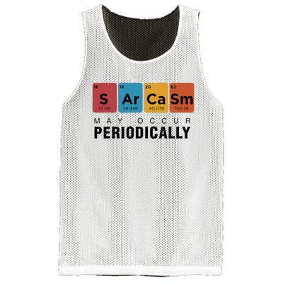 Chemistry Sarcasm May Occur Periodically Periodic Table Mesh Reversible Basketball Jersey Tank