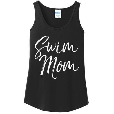 Cute Swimming Mom Mothers Day Gift For Swimmers Swim Mom Ladies Essential Tank