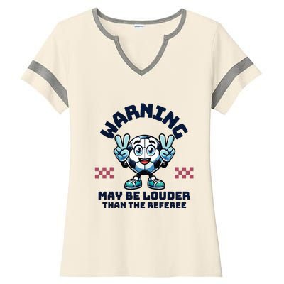 Cute Soccer Mama Mothers Day Gift For Soccer Mom Soccer Lover Ladies Halftime Notch Neck Tee