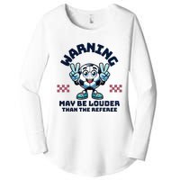 Cute Soccer Mama Mothers Day Gift For Soccer Mom Soccer Lover Women's Perfect Tri Tunic Long Sleeve Shirt