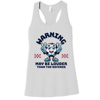 Cute Soccer Mama Mothers Day Gift For Soccer Mom Soccer Lover Women's Racerback Tank