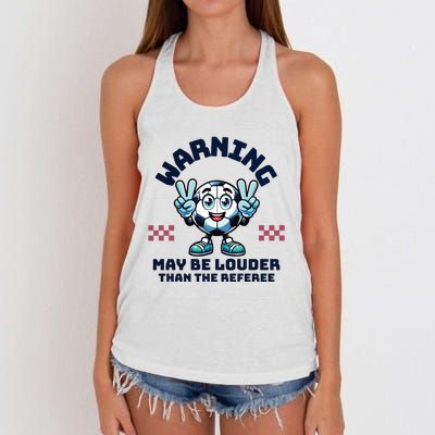 Cute Soccer Mama Mothers Day Gift For Soccer Mom Soccer Lover Women's Knotted Racerback Tank