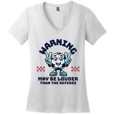 Cute Soccer Mama Mothers Day Gift For Soccer Mom Soccer Lover Women's V-Neck T-Shirt