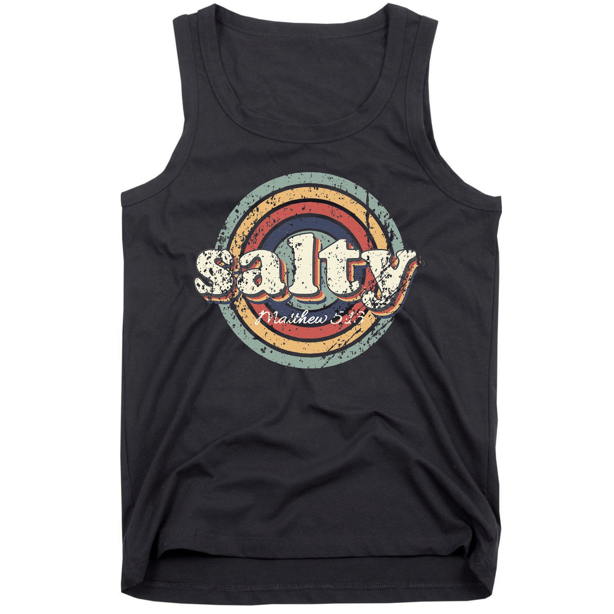 Christian Salty Matthew 513 Bible Verse Jesus Faith Vintage Tank Top