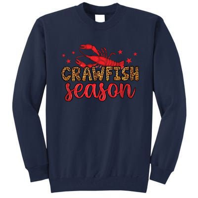 Crawfish Season Mardi Gras Purple Green Gold Tall Sweatshirt