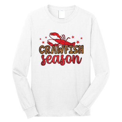 Crawfish Season Mardi Gras Purple Green Gold Long Sleeve Shirt