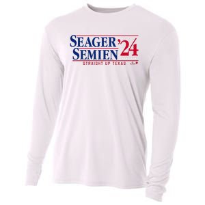 Corey Seager & Marcus Semien 24 Texas Baseball Cooling Performance Long Sleeve Crew