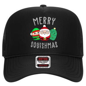 Cute Squishmallow Merry Squishmas Ugly Sweater Family Pjs High Crown Mesh Back Trucker Hat