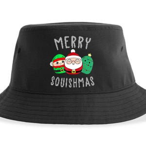 Cute Squishmallow Merry Squishmas Ugly Sweater Family Pjs Sustainable Bucket Hat