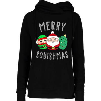 Cute Squishmallow Merry Squishmas Ugly Sweater Family Pjs Womens Funnel Neck Pullover Hood