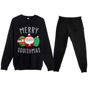 Cute Squishmallow Merry Squishmas Ugly Sweater Family Pjs Premium Crewneck Sweatsuit Set