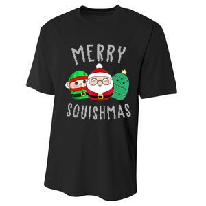 Cute Squishmallow Merry Squishmas Ugly Sweater Family Pjs Performance Sprint T-Shirt