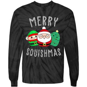 Cute Squishmallow Merry Squishmas Ugly Sweater Family Pjs Tie-Dye Long Sleeve Shirt