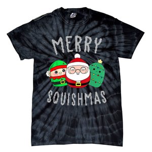 Cute Squishmallow Merry Squishmas Ugly Sweater Family Pjs Tie-Dye T-Shirt