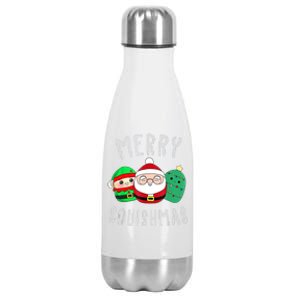 Cute Squishmallow Merry Squishmas Ugly Sweater Family Pjs Stainless Steel Insulated Water Bottle