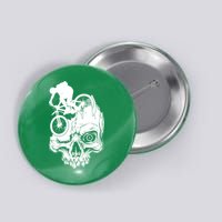 Cool Skull Mountain Biker Illustration Button