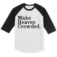 Christian Streetwear Make Heaven Crowded Kids Colorblock Raglan Jersey