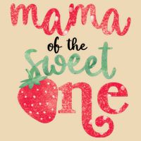 Cute Strawberry Mama Of The Sweet One Drawstring Bag