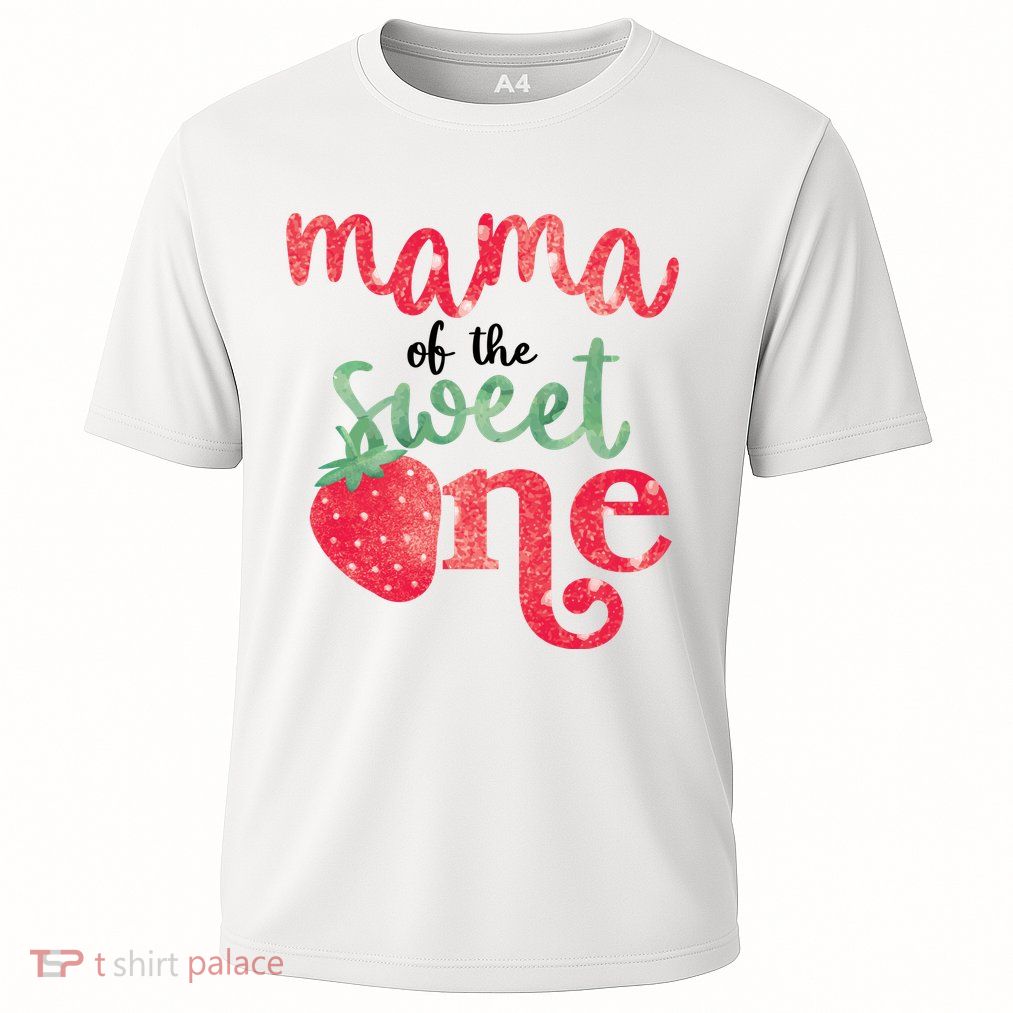 Cute Strawberry Mama Of The Sweet One Performance Shirt