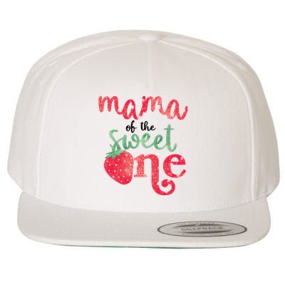 Cute Strawberry Mama Of The Sweet One Wool Snapback Cap