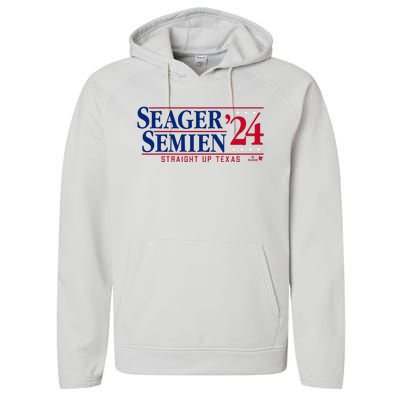 Corey Seager & Marcus Semien 24 Texas Baseball Performance Fleece Hoodie