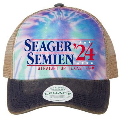 Corey Seager & Marcus Semien 24 Texas Baseball Legacy Tie Dye Trucker Hat