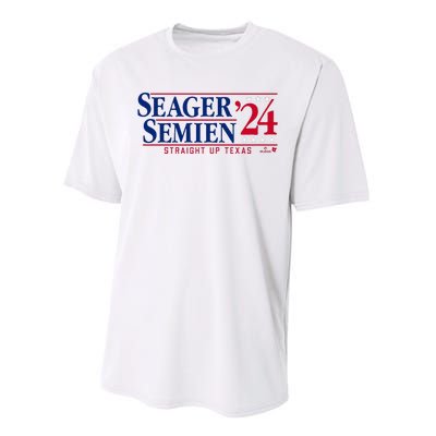 Corey Seager & Marcus Semien 24 Texas Baseball Performance Sprint T-Shirt