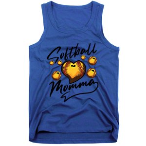 Cool Softball Momma Gift For Mom Proud Ball Sports Gift Tank Top