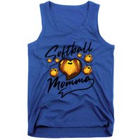 Cool Softball Momma Gift For Mom Proud Ball Sports Gift Tank Top