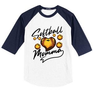 Cool Softball Momma Gift For Mom Proud Ball Sports Gift Baseball Sleeve Shirt