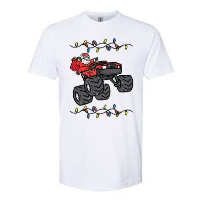 Christmas Santa Monster Truck Xmas Boy Softstyle® CVC T-Shirt